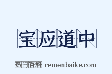 宝应道中是什么意思的图片